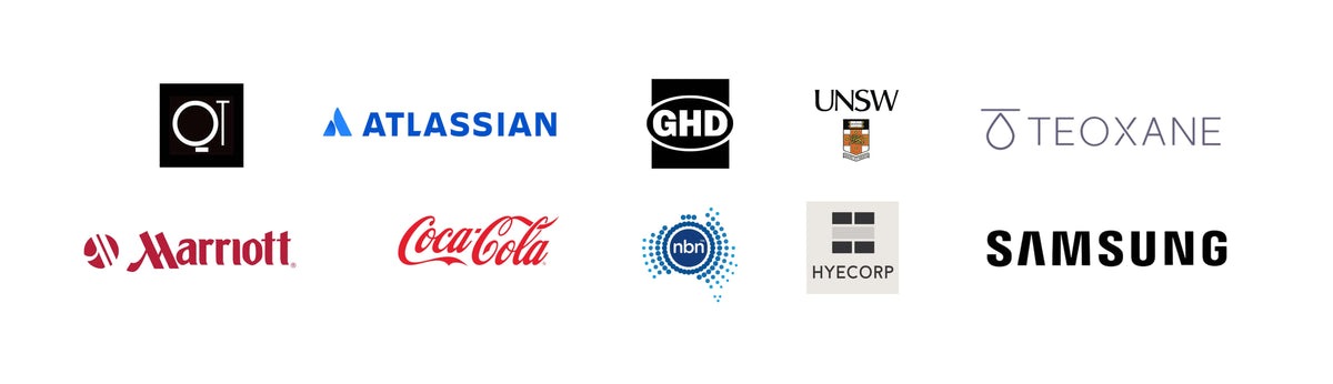 corporate flower delivery for QT atlassian ghd unsw nbn marriott hotels coke teoxane hyecorp samsung