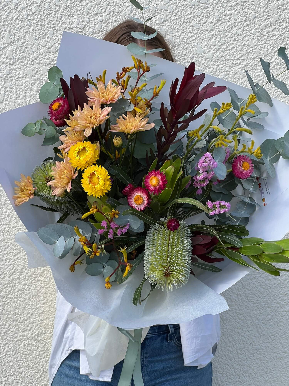 native australian mothers day bouquet banksias proteas sydney delivery